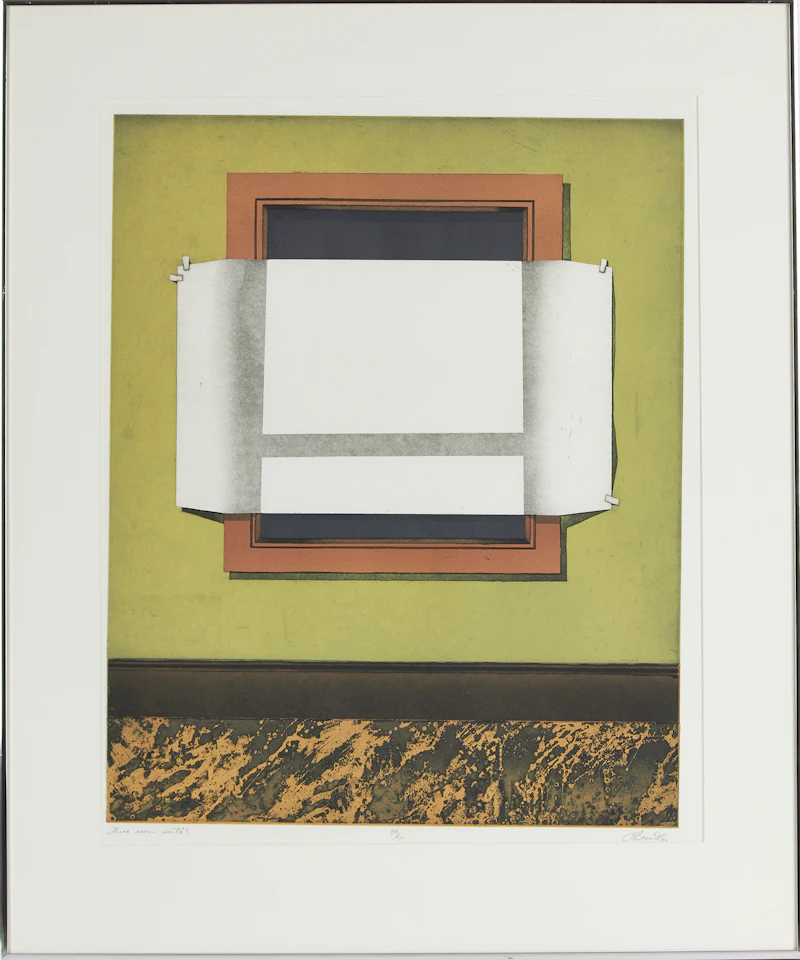 Derek Besant, Three Room Suite #1, aquatint, 1980 - view 2