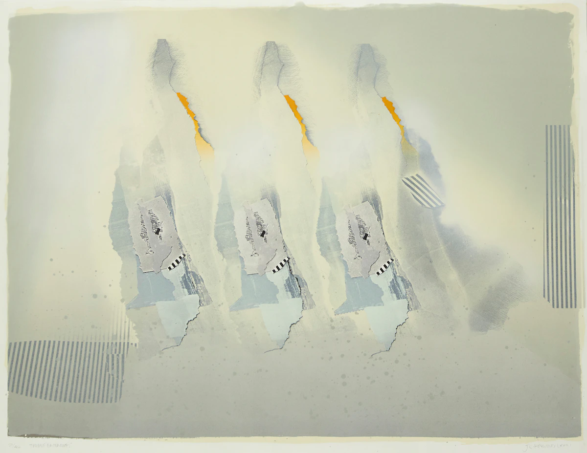 Carl Heywood, Triple Entendre, colour etching