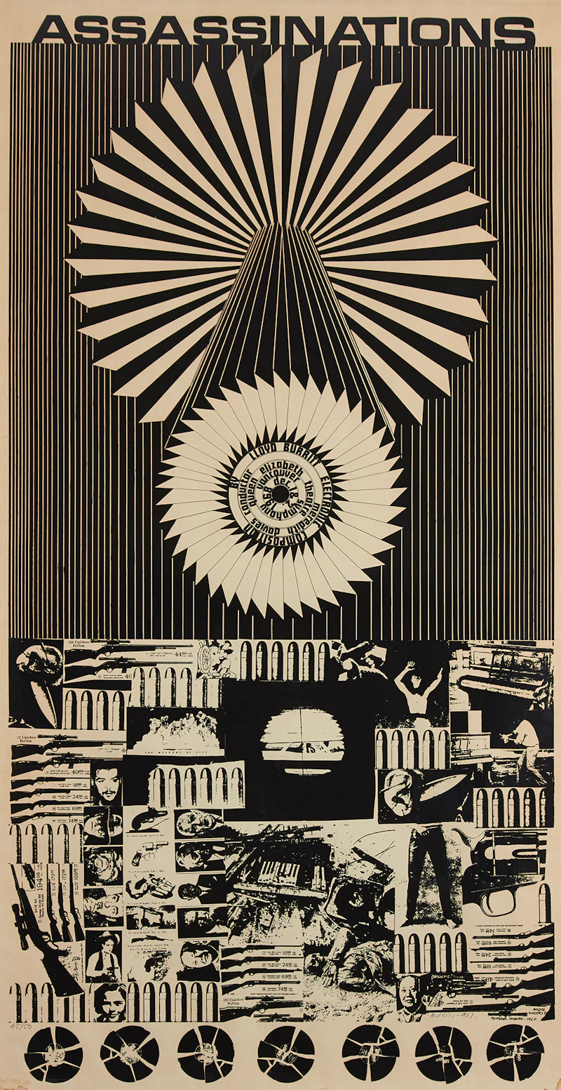 Michael Morris, Assassinations, screen print, 1968 - view 1