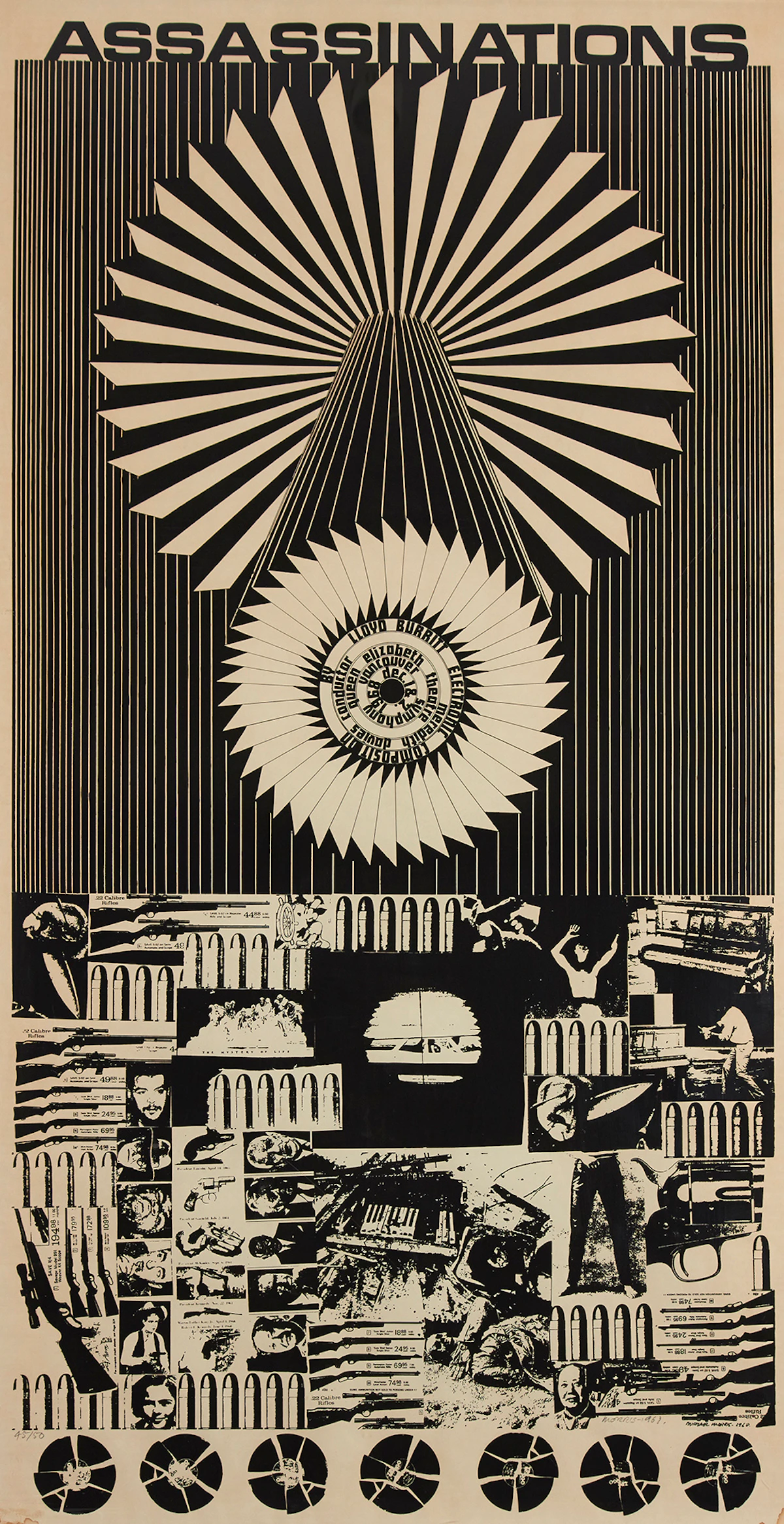 Michael Morris, Assassinations, screen print, 1968
