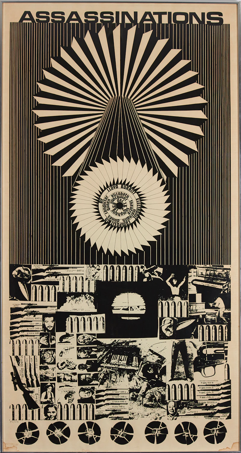 Michael Morris, Assassinations, screen print, 1968 - view 2