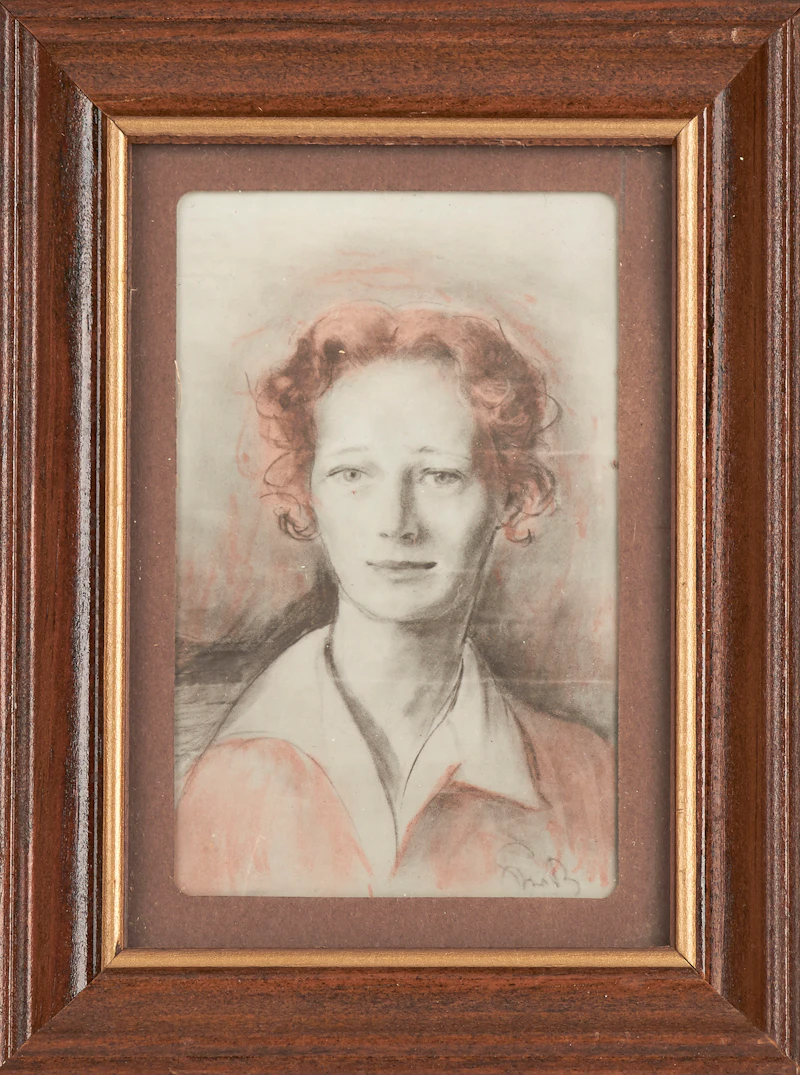 Marjorie (Jori) Smith, Eric George Adams & Josepha Bowman MacKinnon, charcoal / coloured chalk & charcoal - view 4