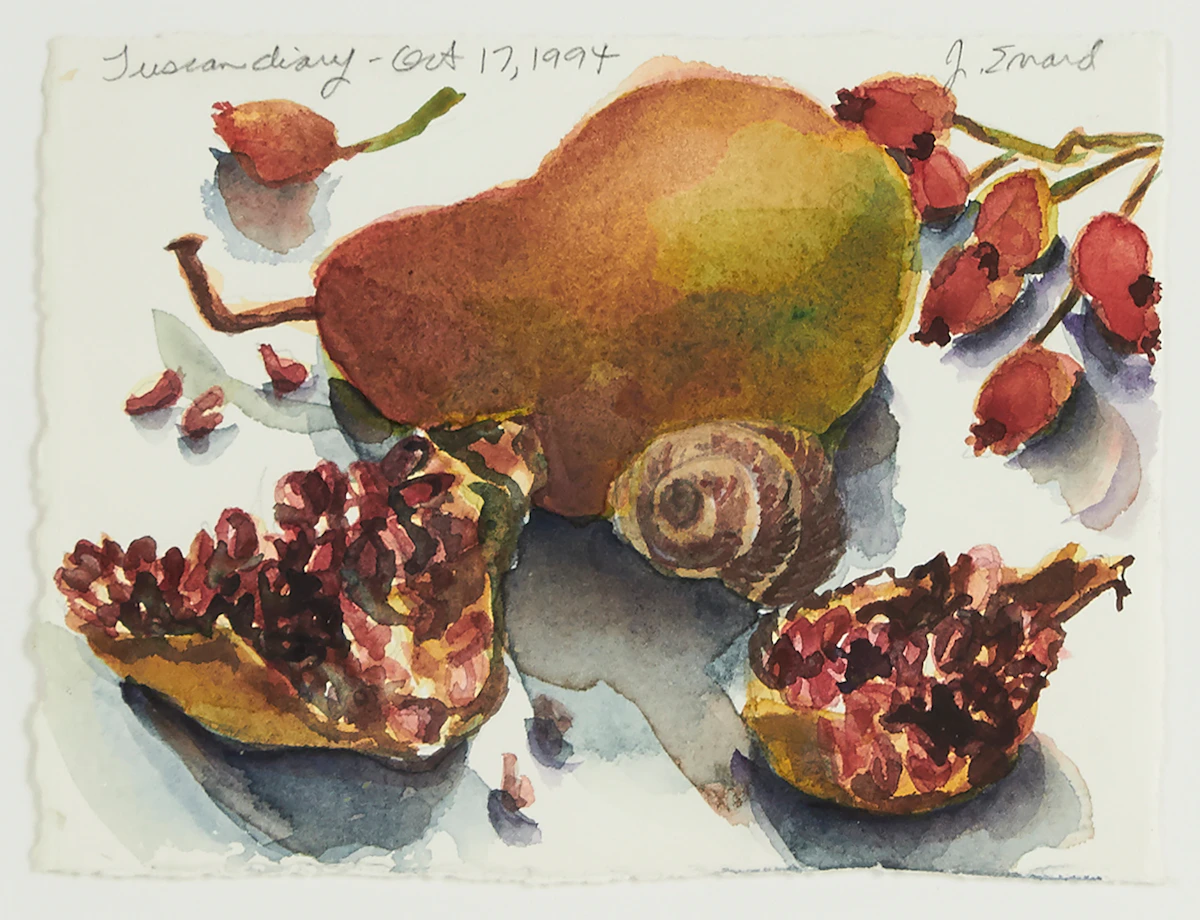 Jamie Evrard, Tuscan Diary, watercolour, 1994