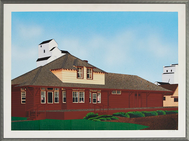 David Thauberger, Train Station, acrylic on board, 1999 - view 2