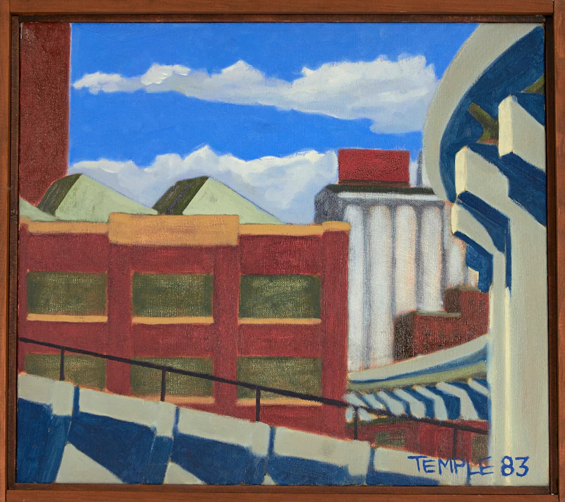 Chris Temple, Expressway #1, oil on canvas, 1983 - view 2