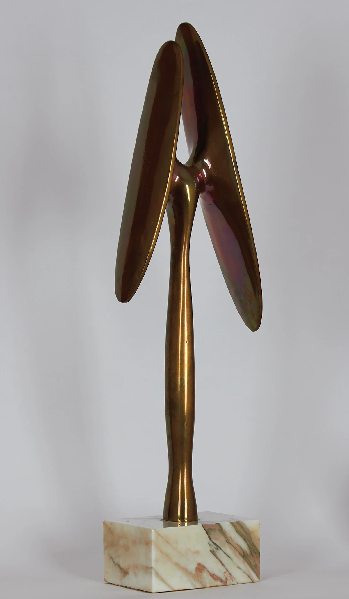 Jean-Jacques Besner, Symetrique germinale, bronze sculpture