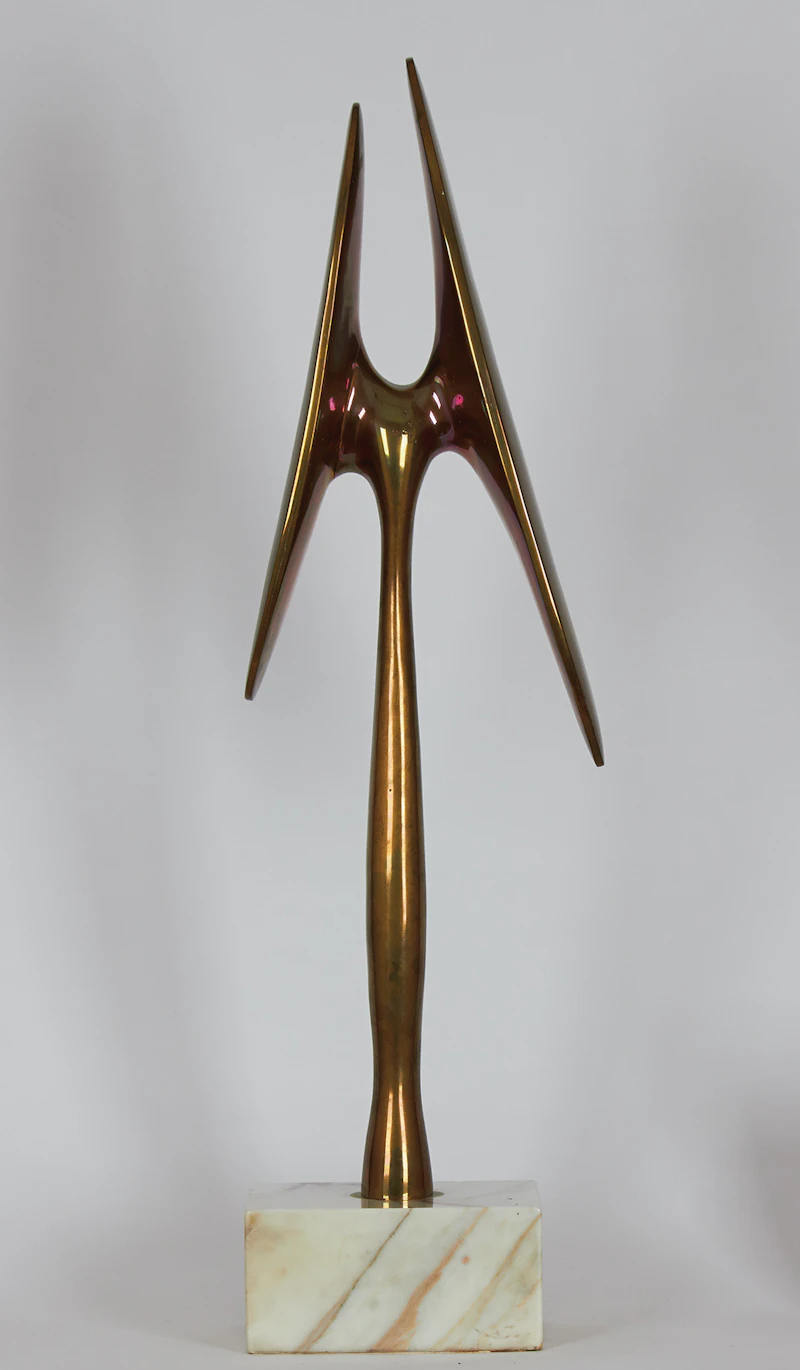Jean-Jacques Besner, Symetrique germinale, bronze sculpture - view 2