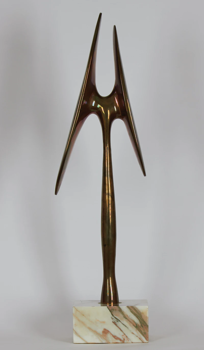 Jean-Jacques Besner, Symetrique germinale, bronze sculpture - view 3