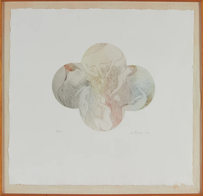 Stanley Boxer, Spawnofcloverwithcuriousoccupants, etching and aquatint - view 2