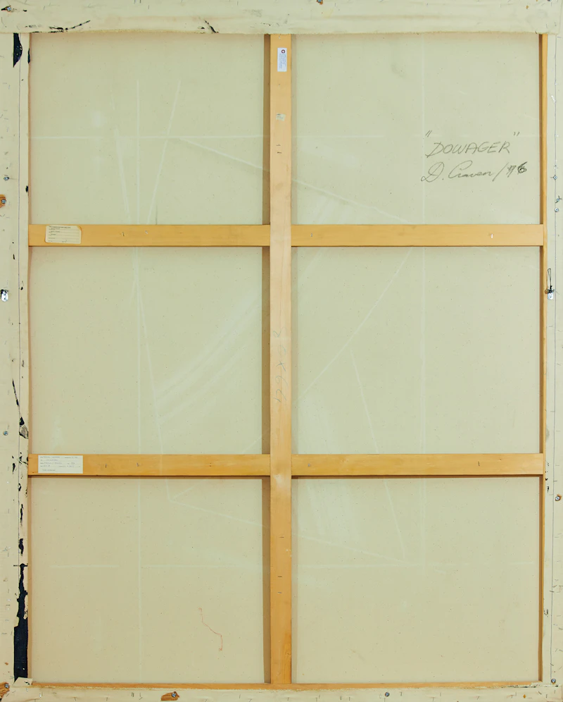 David Craven, Dowager, acrylic on canvas, 1976 - view 2