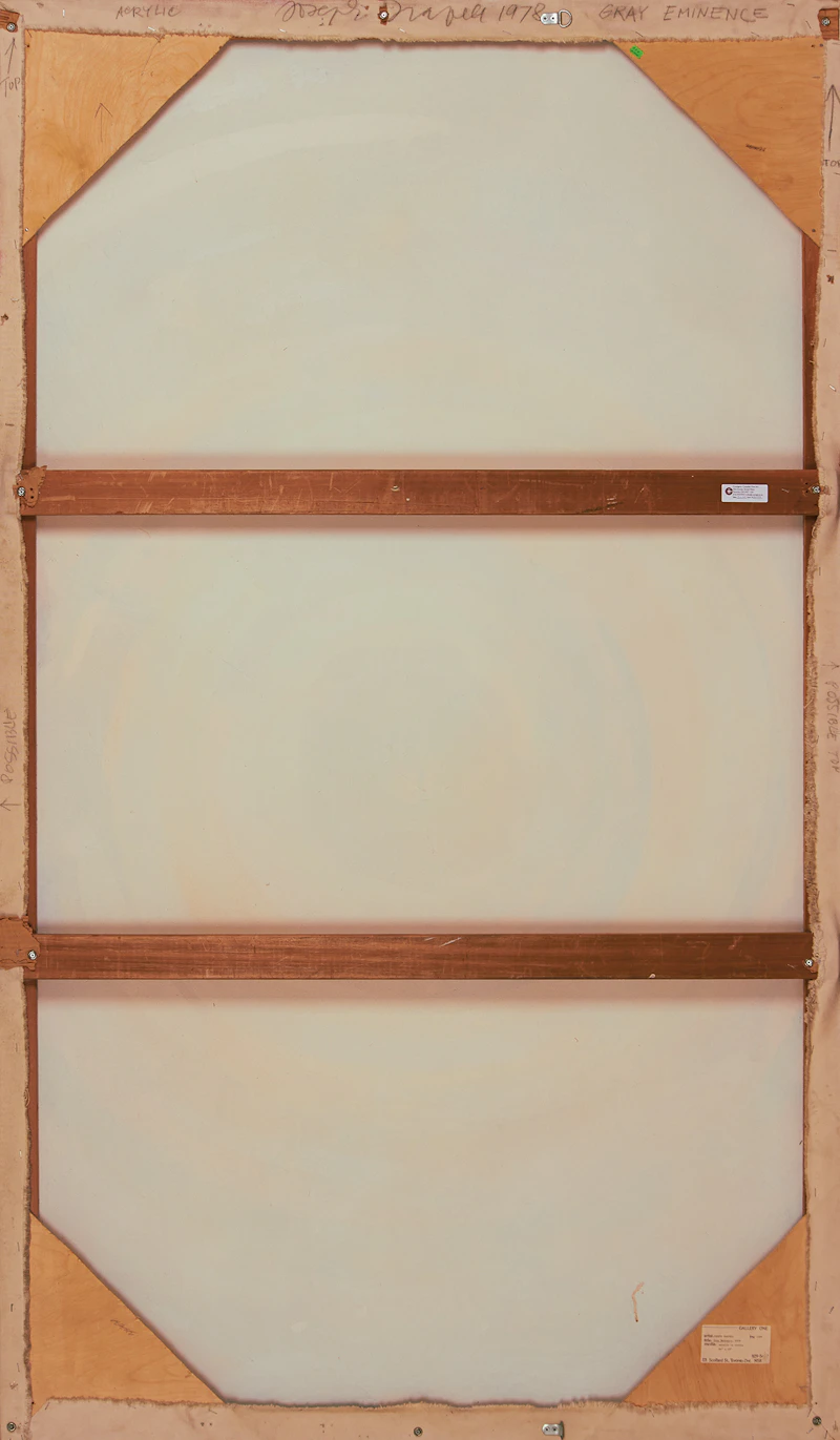 Joseph Drapell, Grey Eminence, acrylic on canvas - view 2