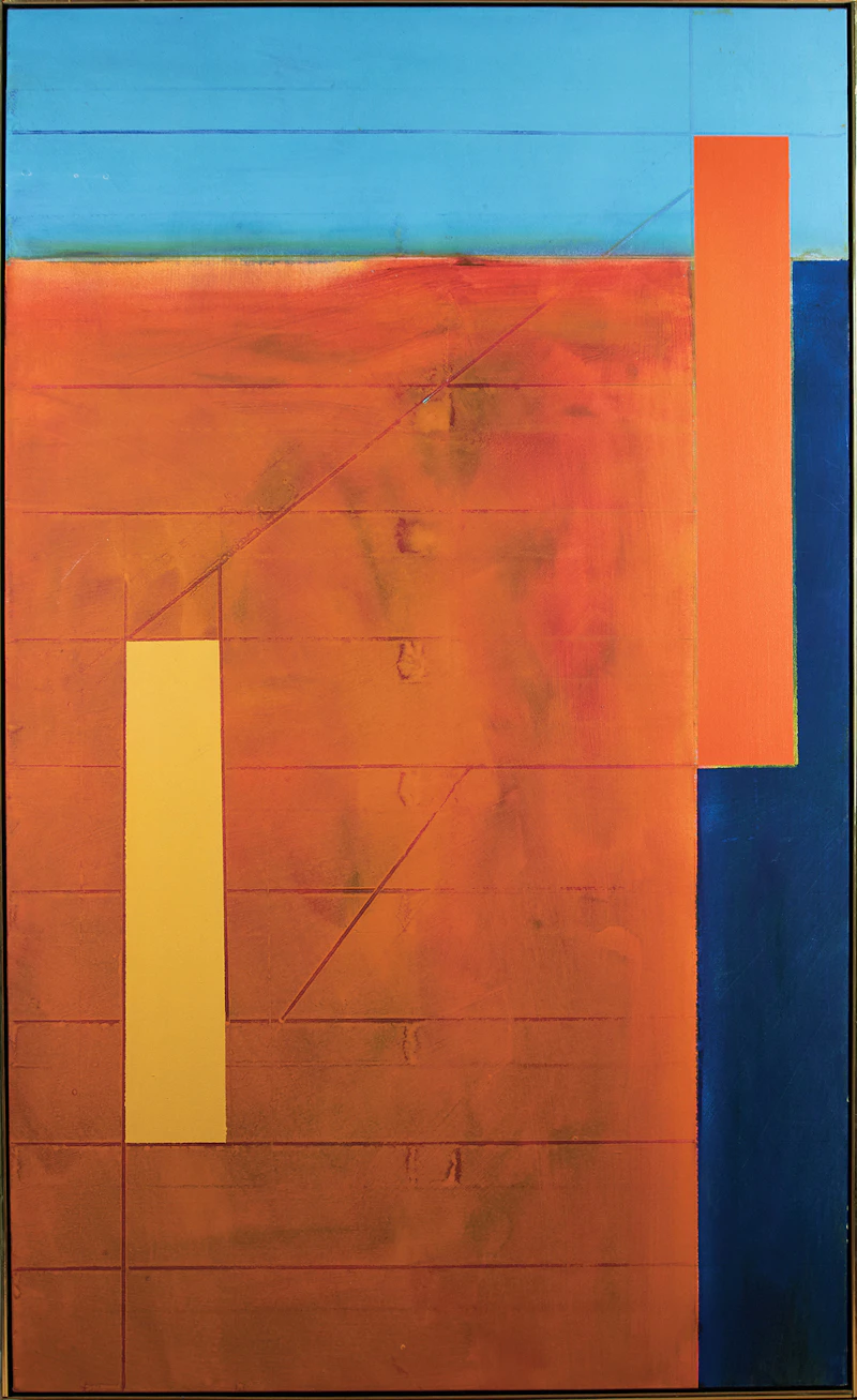 William Frampton, Autumn Orange, acrylic on canvas, 1978 - view 2