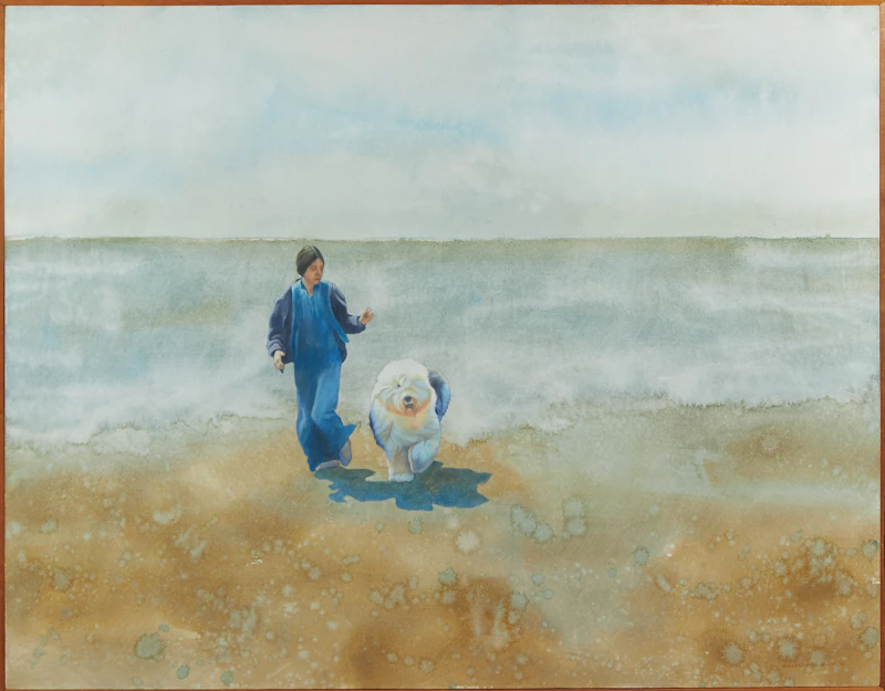 Alexandra Haeseker, Runner, acrylic on canvas - view 2