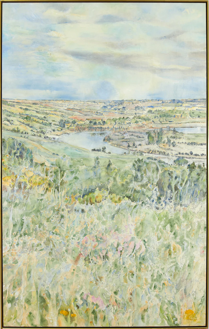Dorothy Elsie Knowles, Soft Greens in May, acrylic on canvas, 1979 - view 4