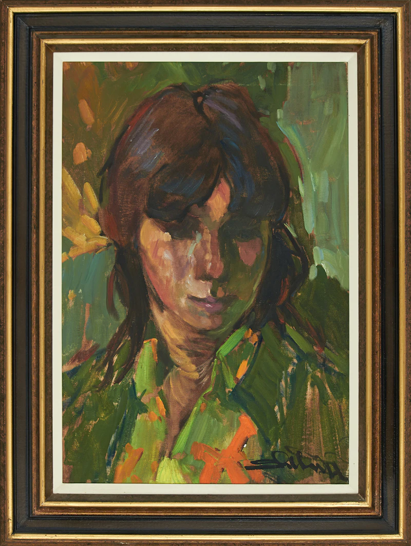 Arthur Shilling, The Artist’s Niece Margaret, oil on canvas, 1972 - view 3