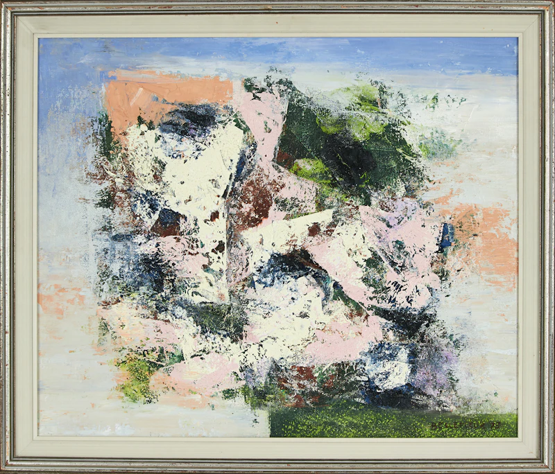 Léon Bellefleur, Sans titre, oil on canvas, 1975 - view 2