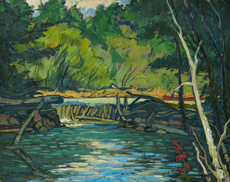 Adolphus George Broomfield, Dam on Buck Creek, Lake Mazinaw, Ontario