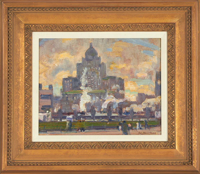 Peter Clapham Sheppard, Royal York Hotel, Toronto, oil on board, circa 1930 - view 3