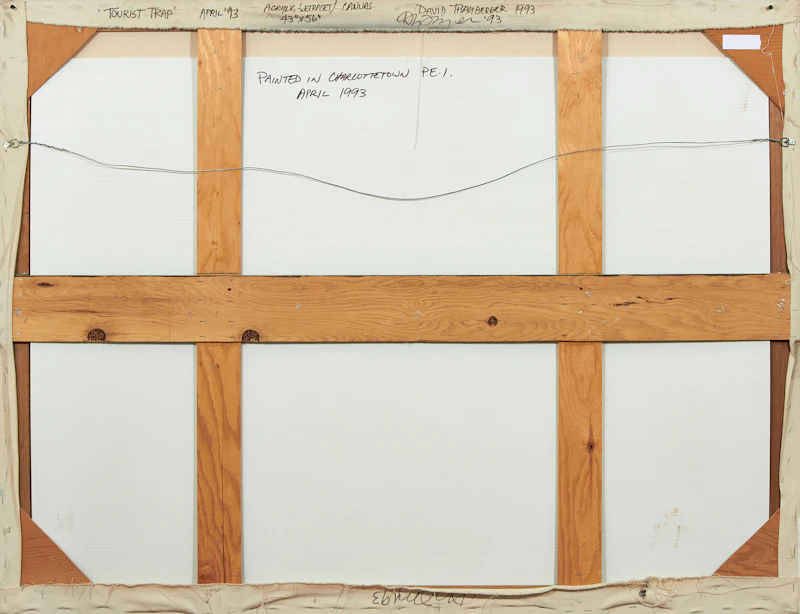 David Thauberger, Tourist Trap , acrylic and letraset on canvas, 1993 - view 2