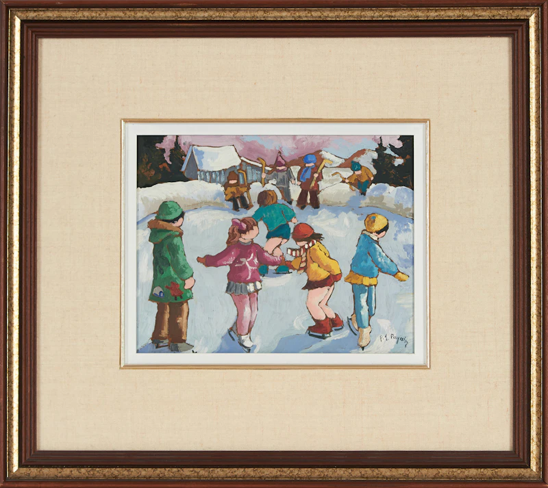 Pauline Thibodeau Paquin, Attendez encore le tipeu, oil on board - view 3