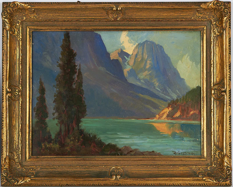 Roland Gissing, Lake Wapta, oil on board - view 3