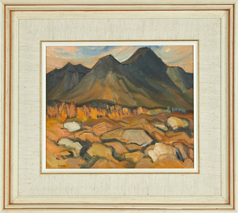 Henry George Glyde, On Tree Line, Canadian Rockies, Alta., oil on board, 1981 - view 3