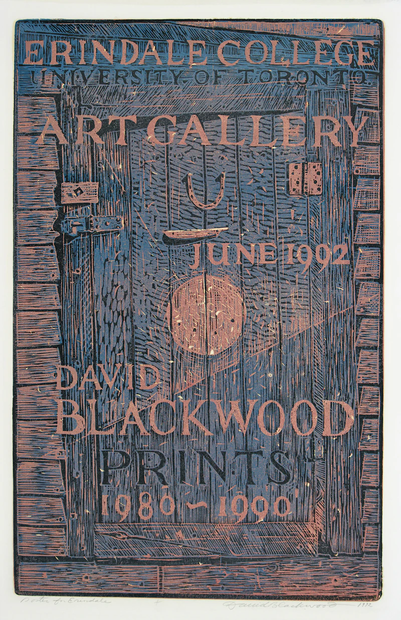 David Lloyd Blackwood, Poster for Erindale, etching and aquatint, 1992 - view 2