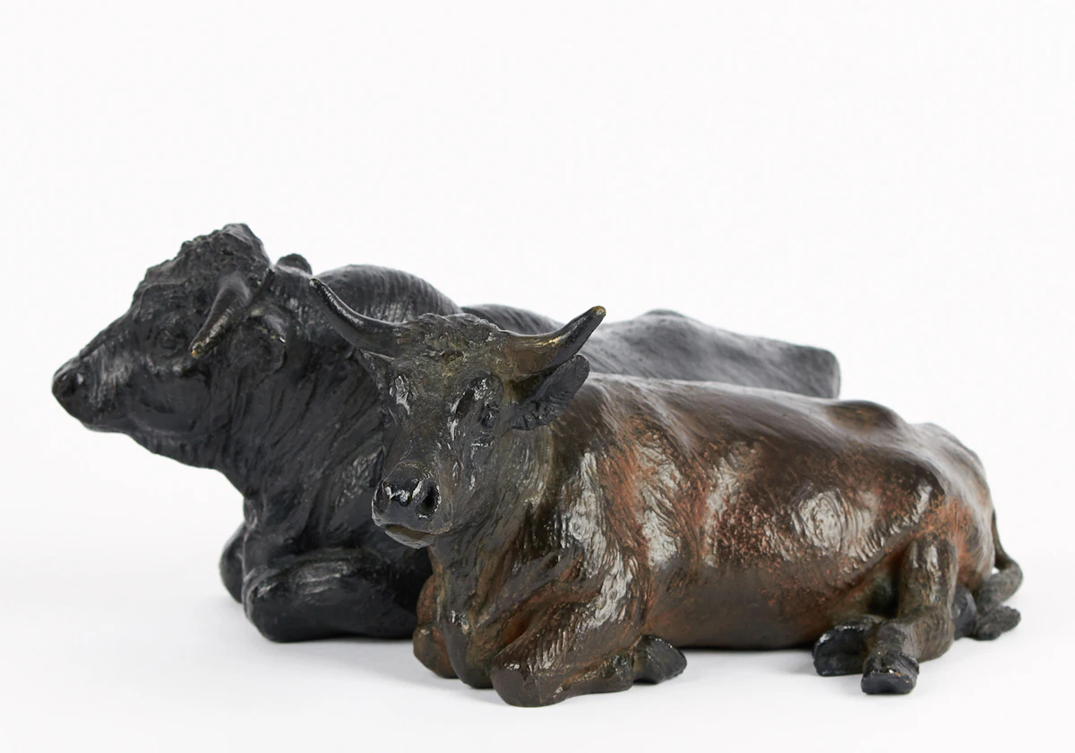 Joe Fafard, The Couple, bronze sculpture, 1988