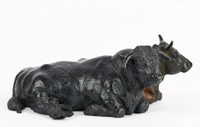 Joe Fafard, The Couple, bronze sculpture, 1988 - view 4