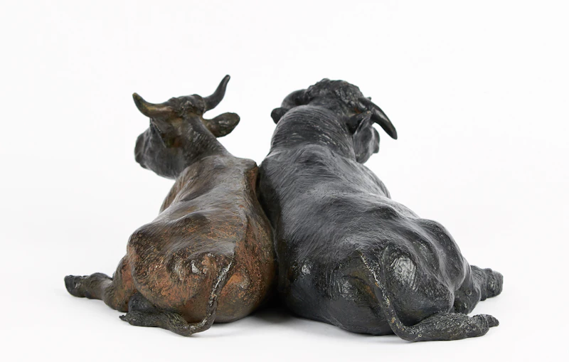 Joe Fafard, The Couple, bronze sculpture, 1988 - view 6