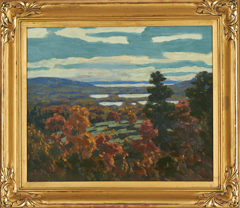 George Thomson, Autumn Landscape, oil on board - view 2