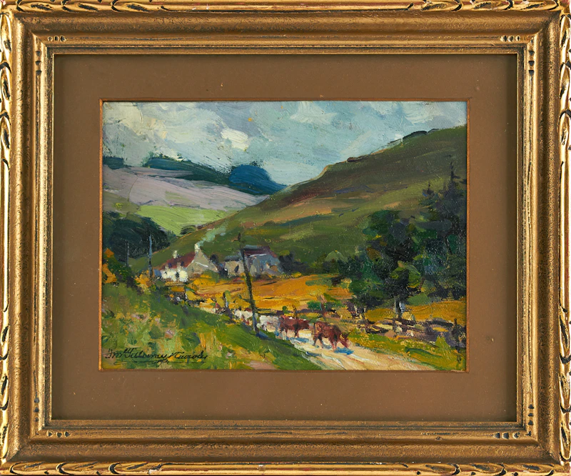 Farquhar McGillivray Strachan Knowles, Farmstead Landscape, oil on canvas - view 2