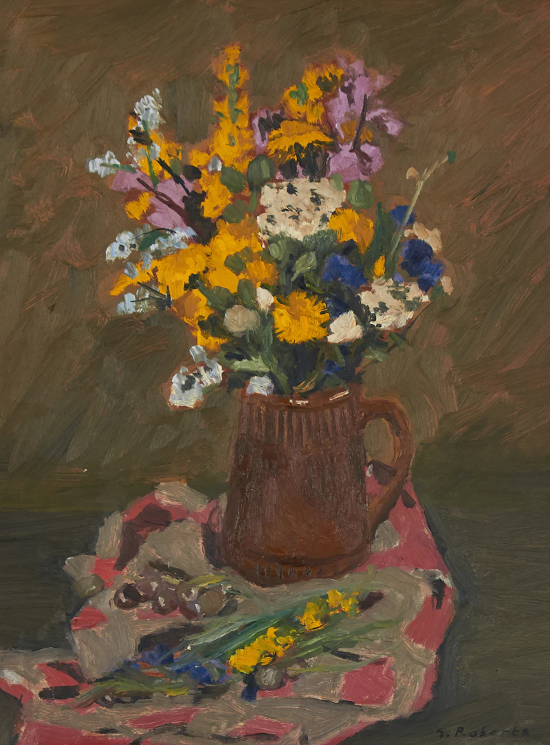 Jug with Wild Flowers by William Goodridge Roberts