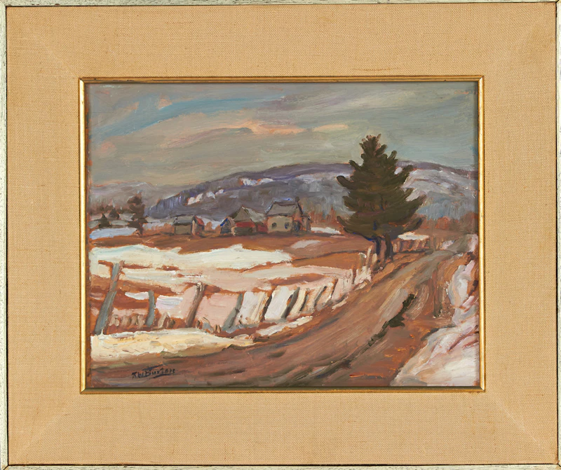 Ralph Wallace Burton, Spring Near Ripon, Quebec, oil on panel, 1966 - view 2
