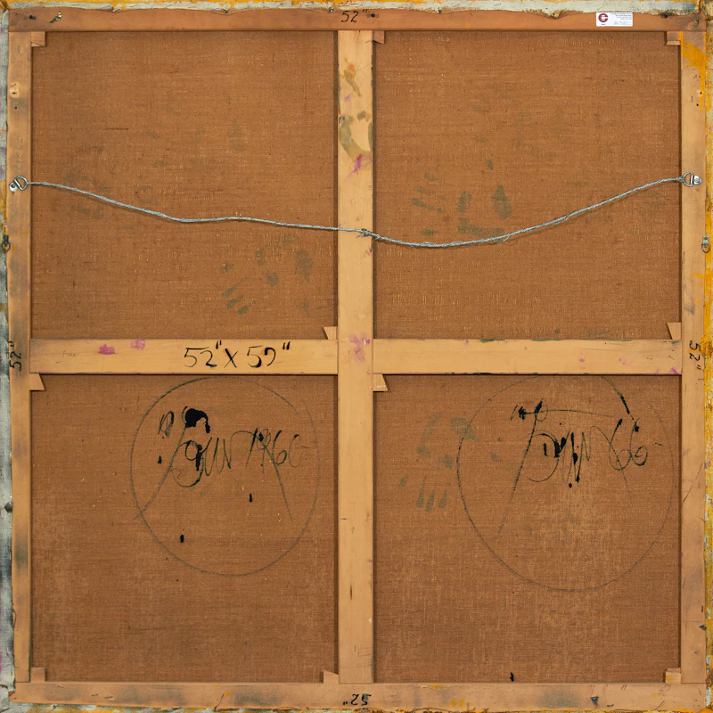 Harold Barling Town, Fore, oil and collage on canvas, 1966 - view 2