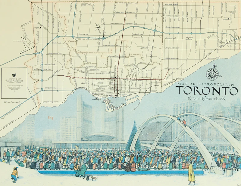 William Kurelek, Map of Metropolitan Toronto
