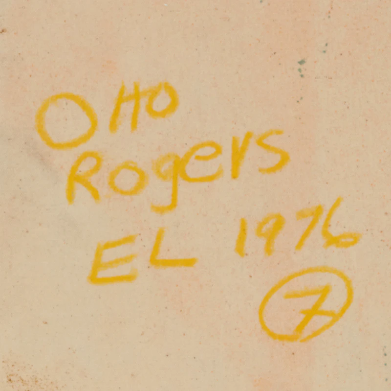 Otto Donald Rogers, EL, acrylic on canvas, 1976 - view 2