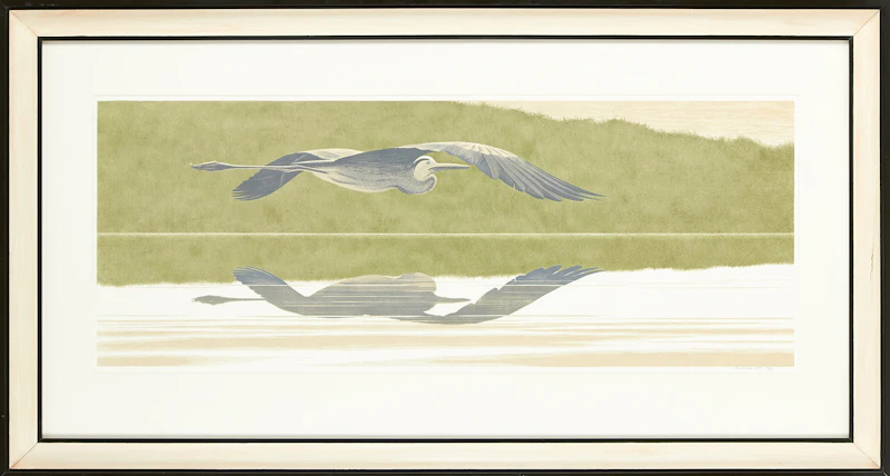 David Alexander Colville, Heron, serigraph, 1977 - view 3