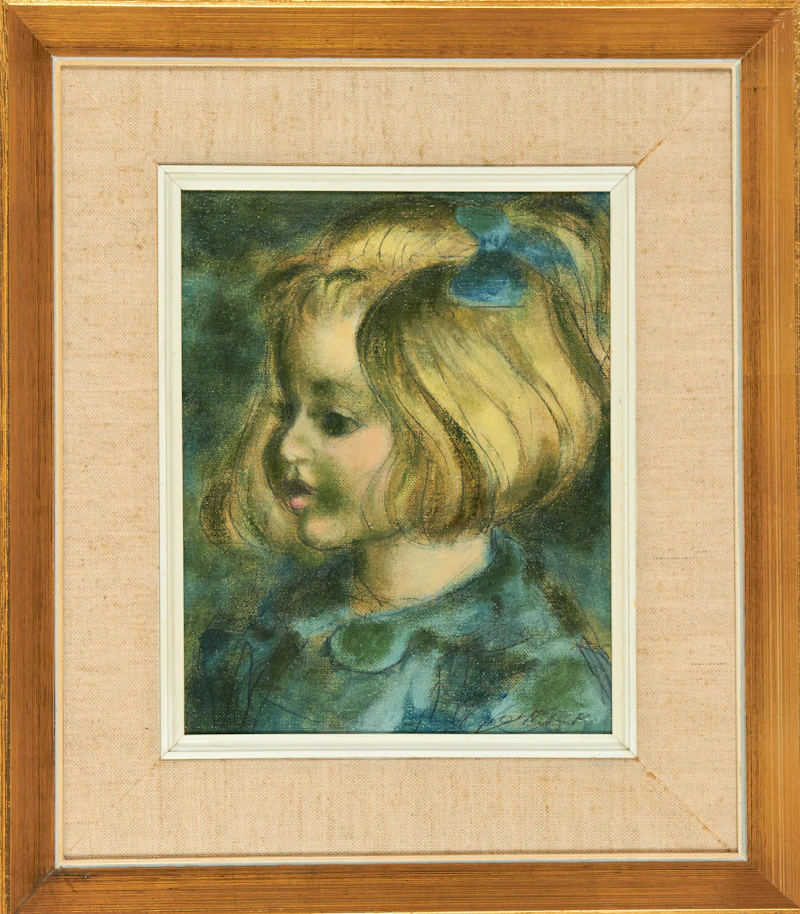 William Arthur Winter, Carol, oil on canvas board - view 2