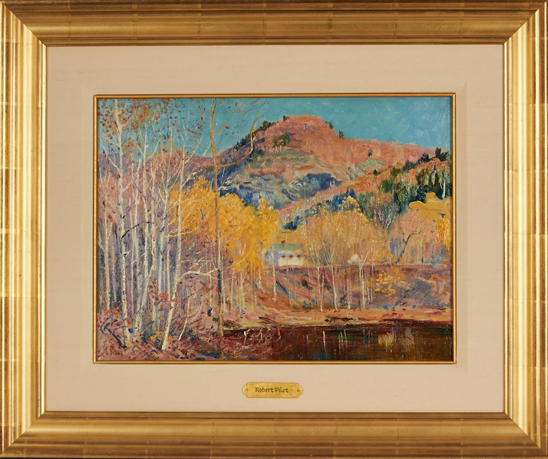 Robert Wakeham Pilot, Autumn, Piedmont, Quebec, oil on board, 1955 - view 3