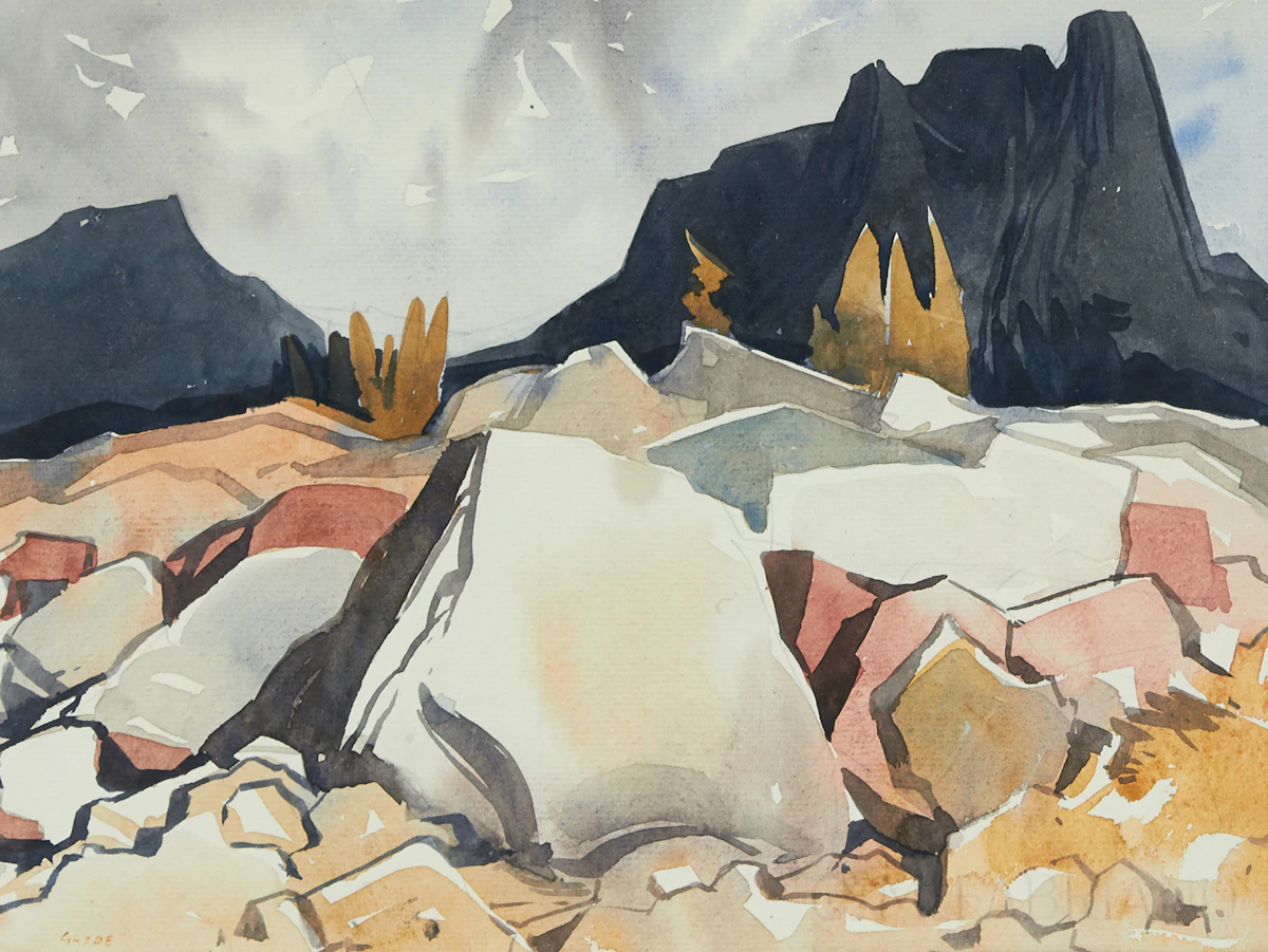 Henry George Glyde, High Pass, watercolour