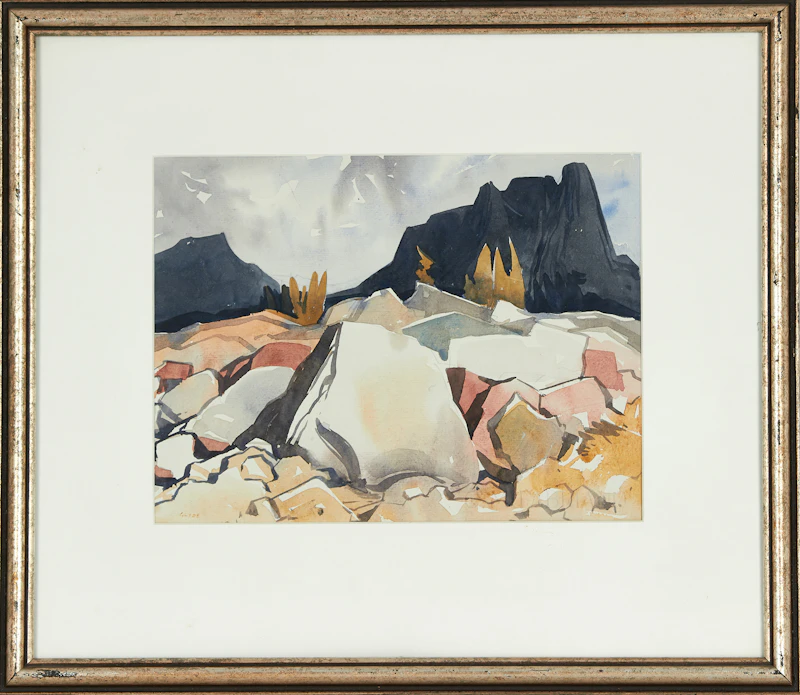 Henry George Glyde, High Pass, watercolour - view 3
