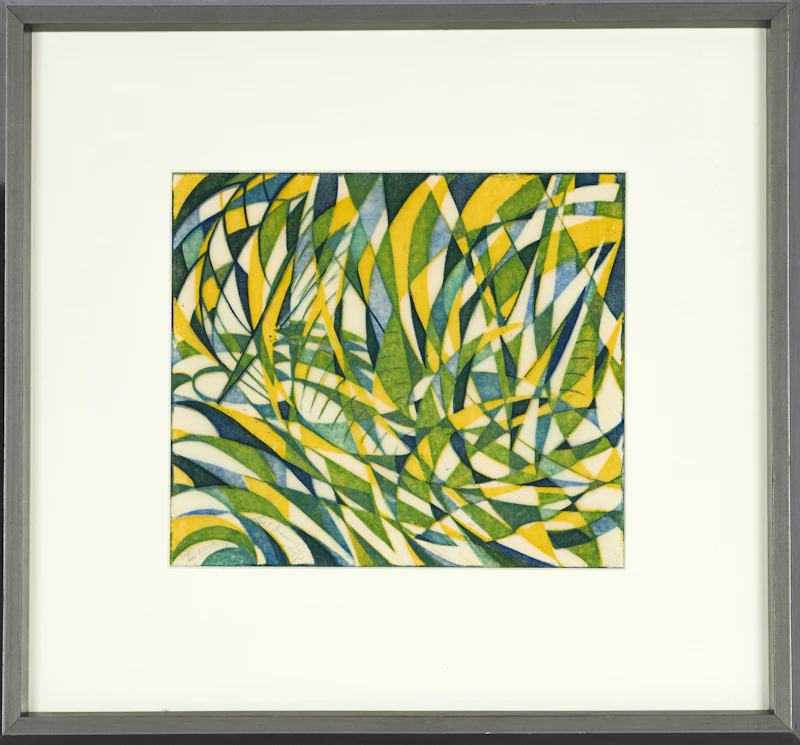 Sybil Andrews, Sails, colour linocut, 1960 - view 2
