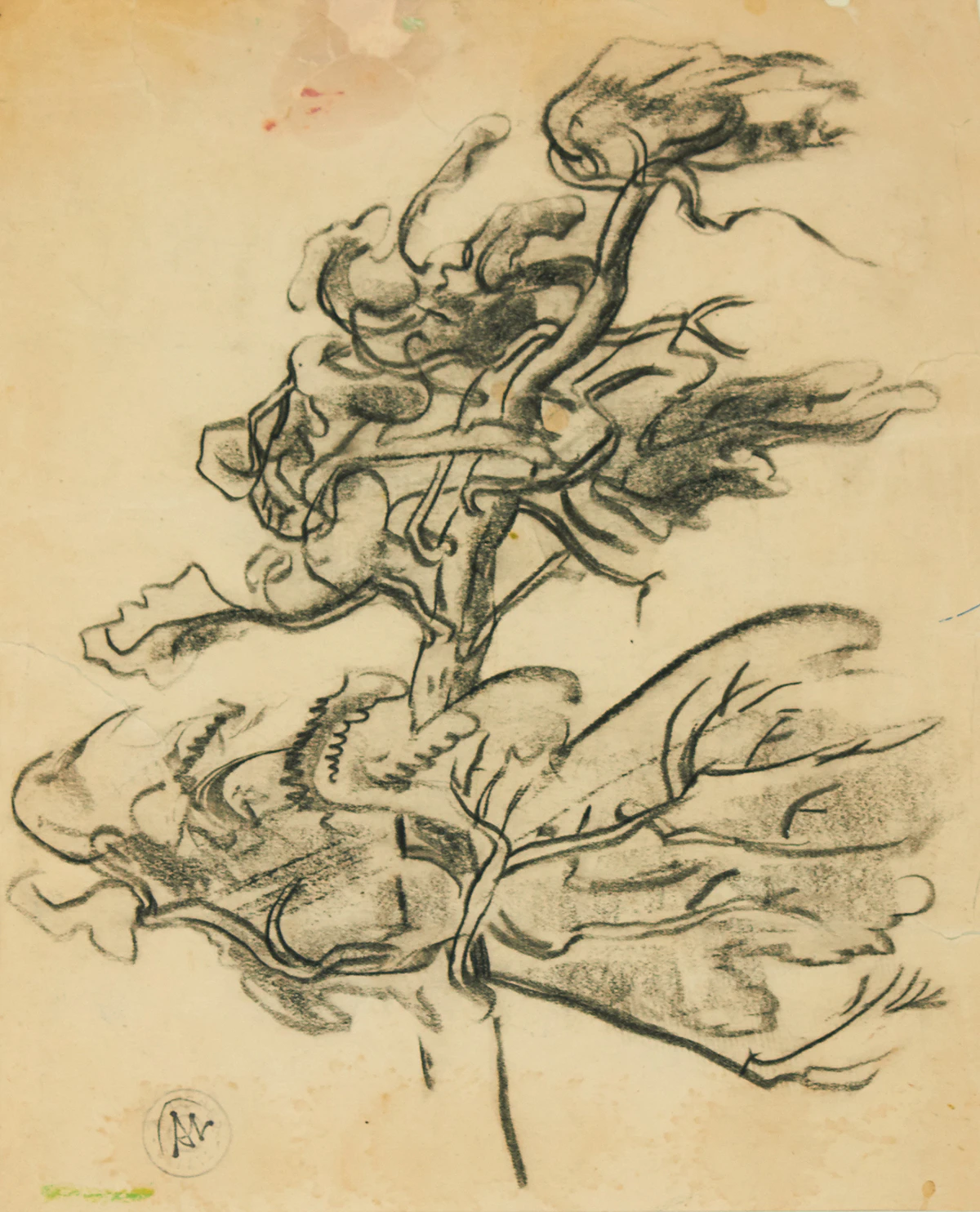 Arthur Lismer, Lone Tree, graphite