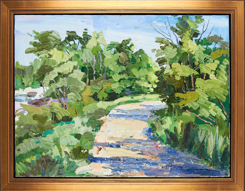 Armand Tatossian, Spring Landscape, oil on canvas - view 2