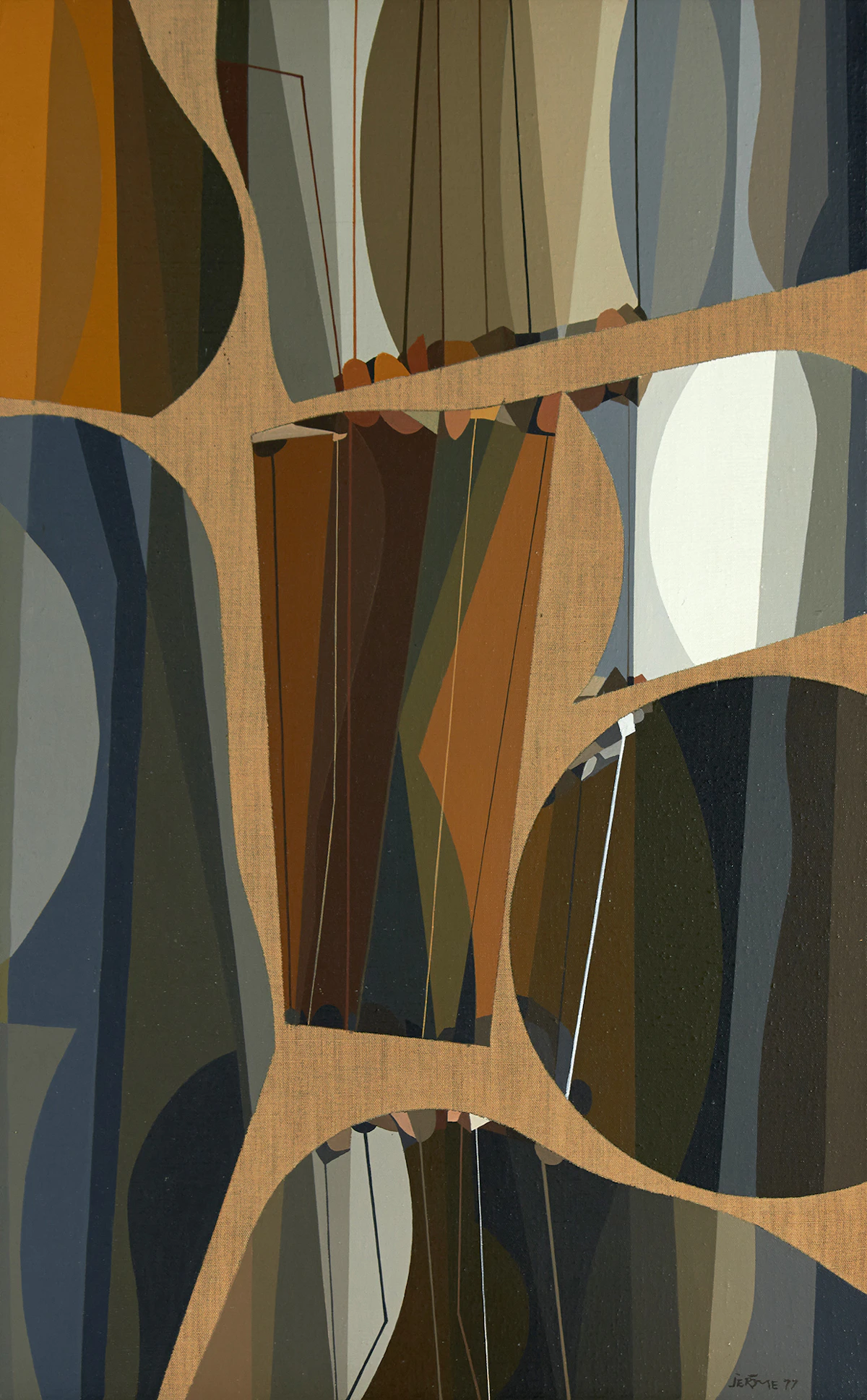 Jean-Paul Jérôme, Marécages, acrylic on canvas, 1977