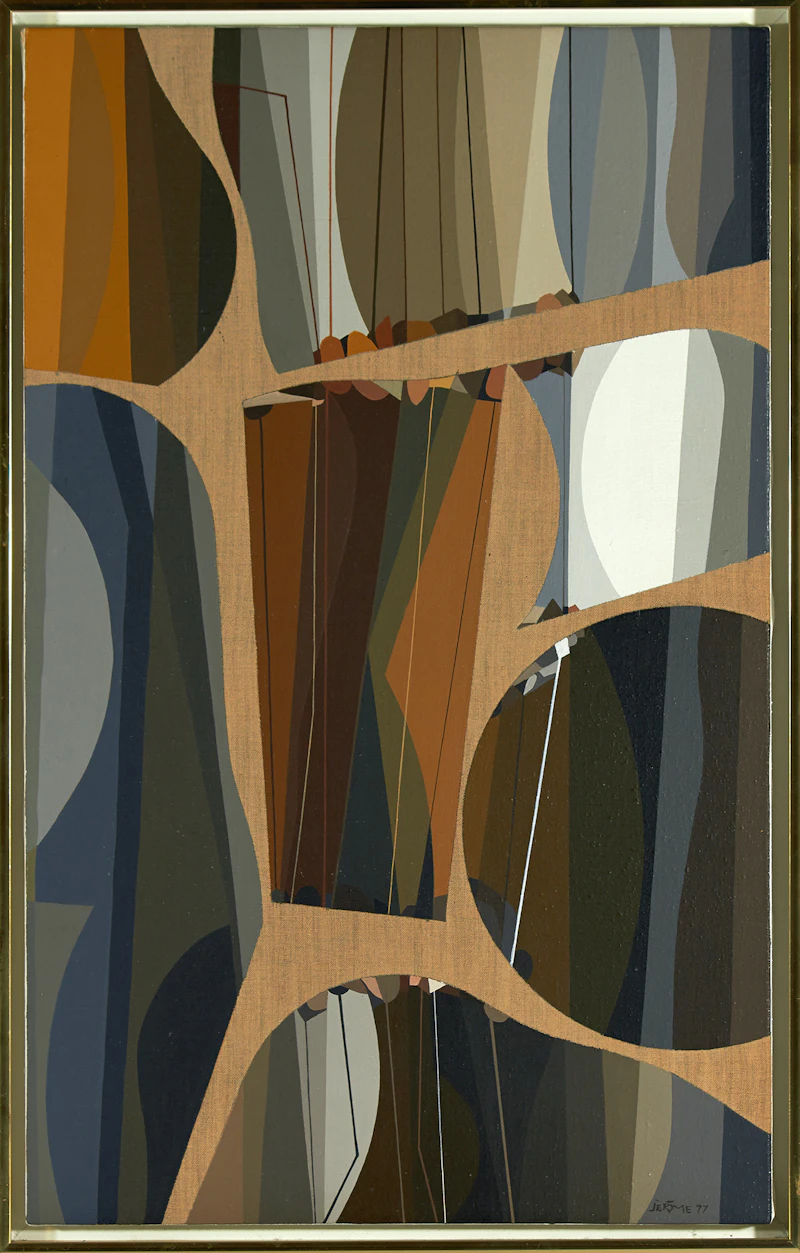 Jean-Paul Jérôme, Marécages, acrylic on canvas, 1977 - view 3