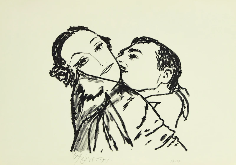 Clark Gable & Joan Crawford by Harold Barling Town