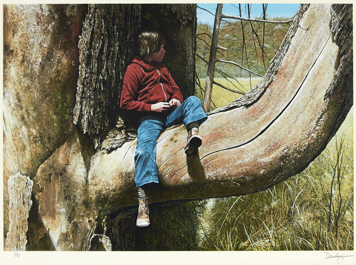 Kenneth Danby, Early Autumn, colour serigraph, 1971