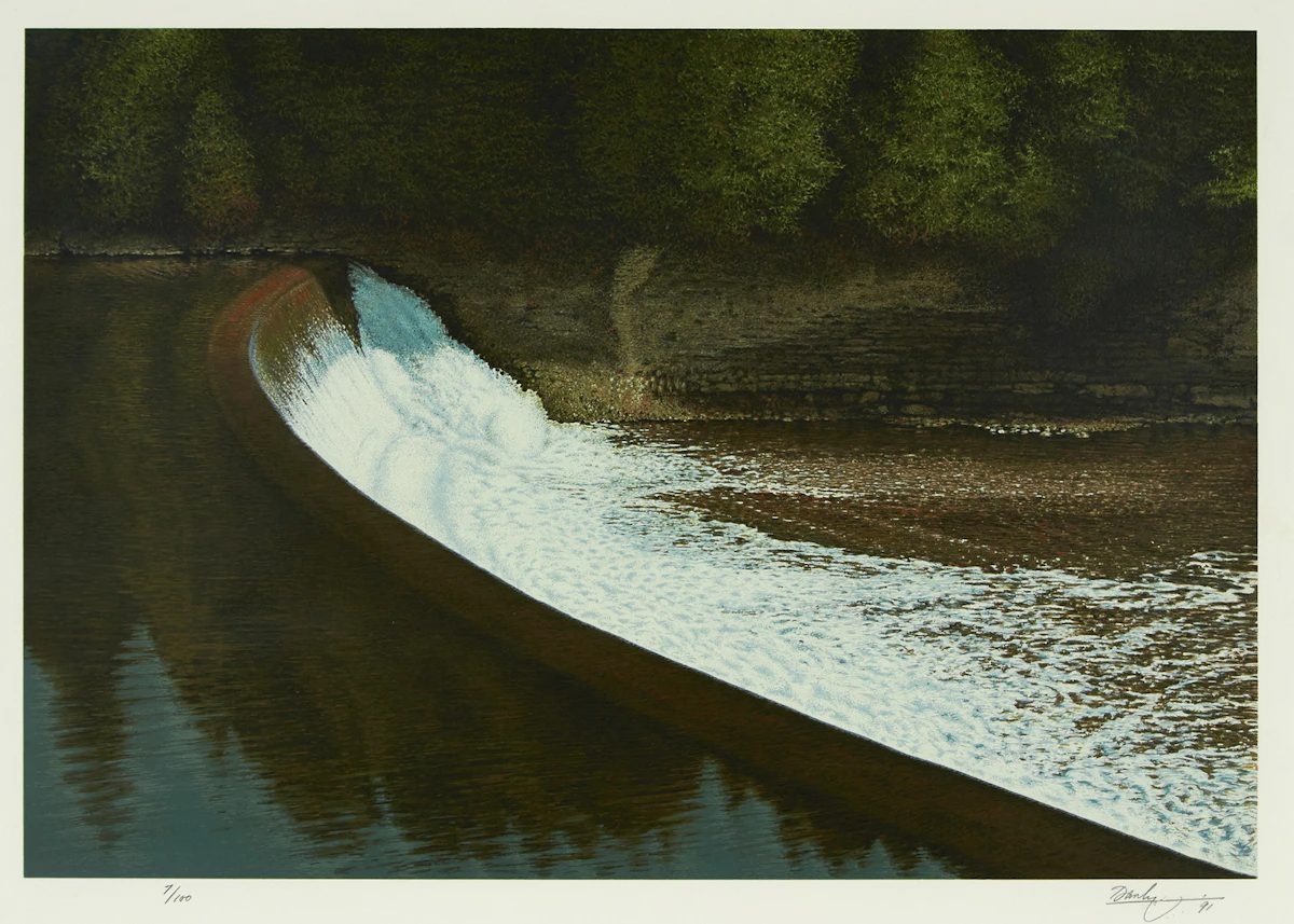 Kenneth Danby, Grand Sweep, colour serigraph, 1991